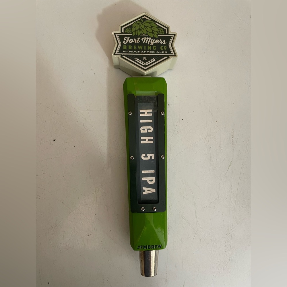 Fort Myers Brewing High 5 ipa tap handle